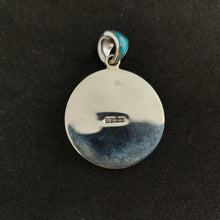 Handmade Grateful Dead Inlay Pendant with Sunflower Design and Turquoise, Coral, Mother of Pearl, and Lab Opal